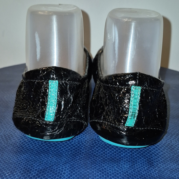 Tieks by Gavrieli Obsidian Black Crackle Women's Flats sz. 8 (#1732)VGC. - Picture 6 of 16